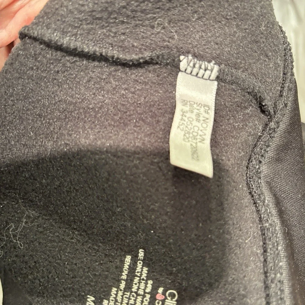 Climateright‎ Cuddle Duds XS Women's Leggings Black Back Waist Pocket
